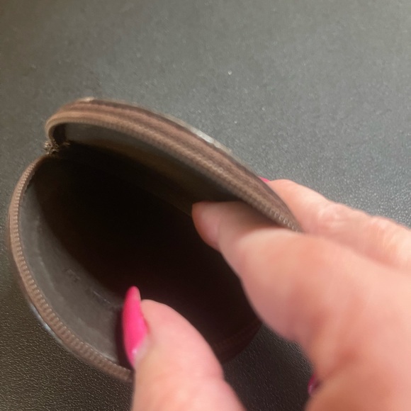 Authentic Loewe suede Leather Brown and Tan Coin Pouch - Picture 4 of 4